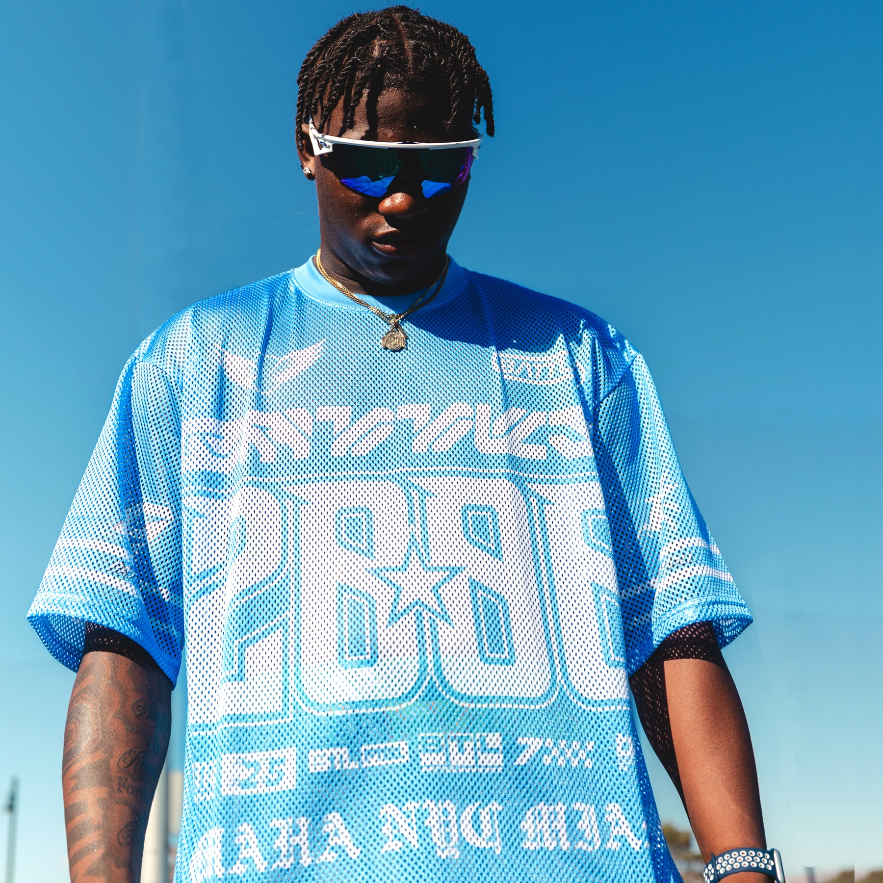 battle-astrofly-aeromesh-oversized-football-jersey-schwarz-mesh image 2