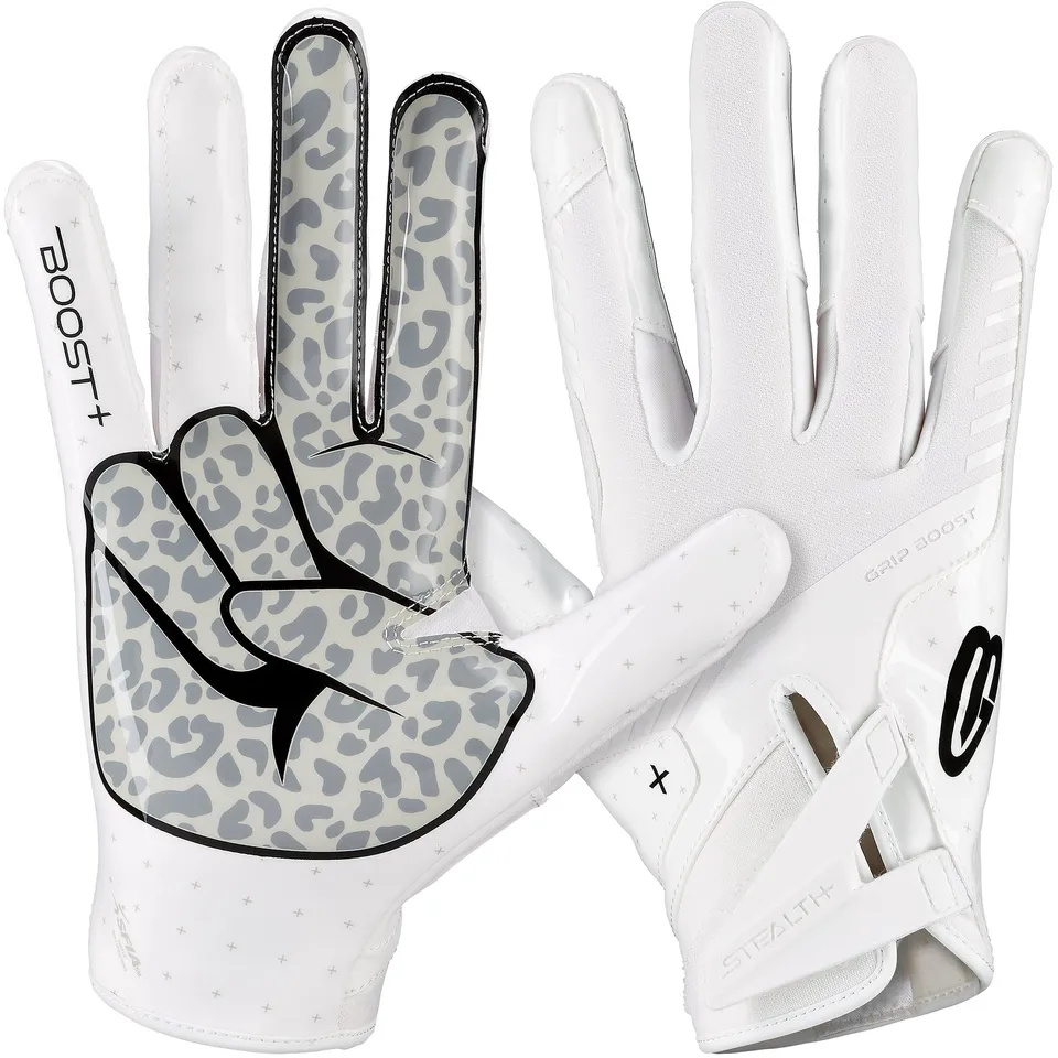 grip-boost-stealth-6-jugend-football-handschuhe-wei-schwarz image 1