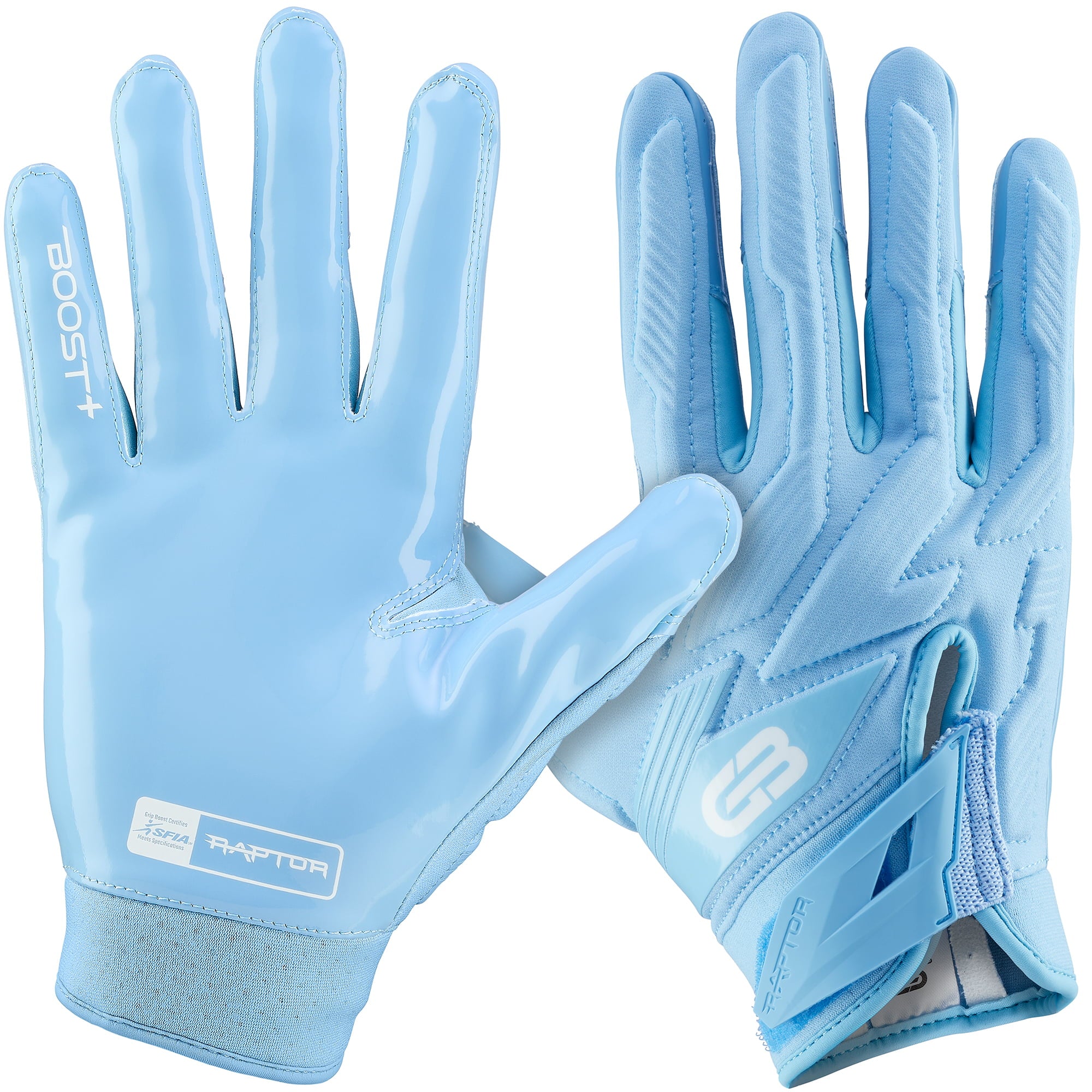 grip-boost-raptor-2-0-footballhandschuhe-carolina-blue-polster image 1
