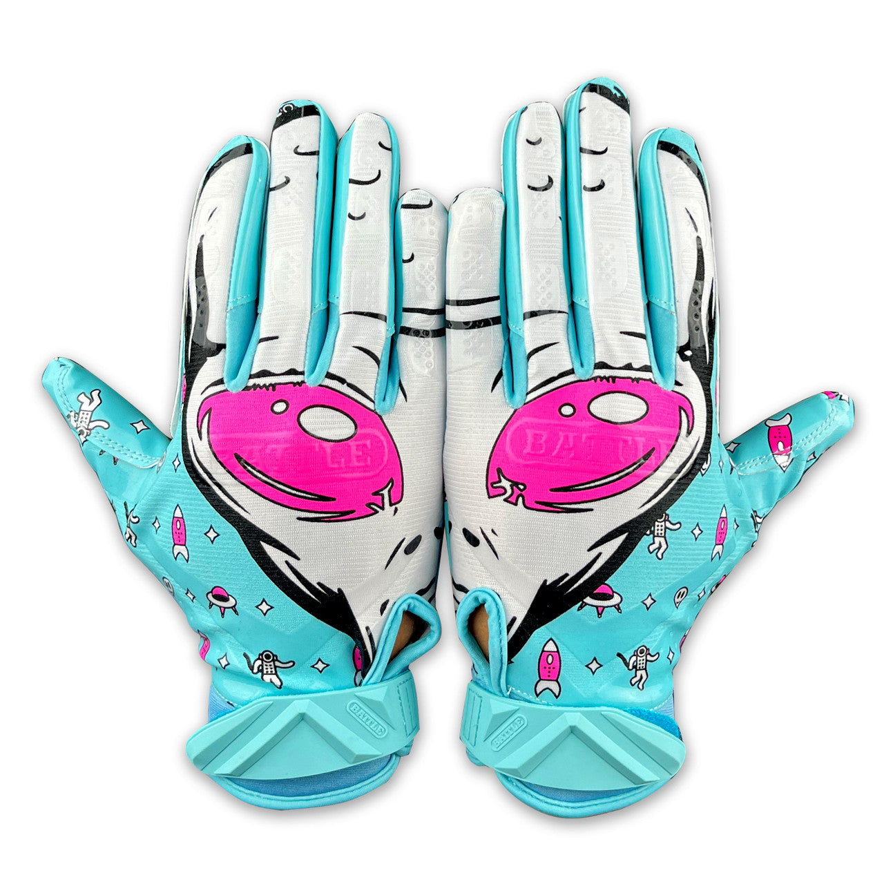 battle-double-threat-alien-receiver-handschuhe-neon-gr-n-l-grip image 1