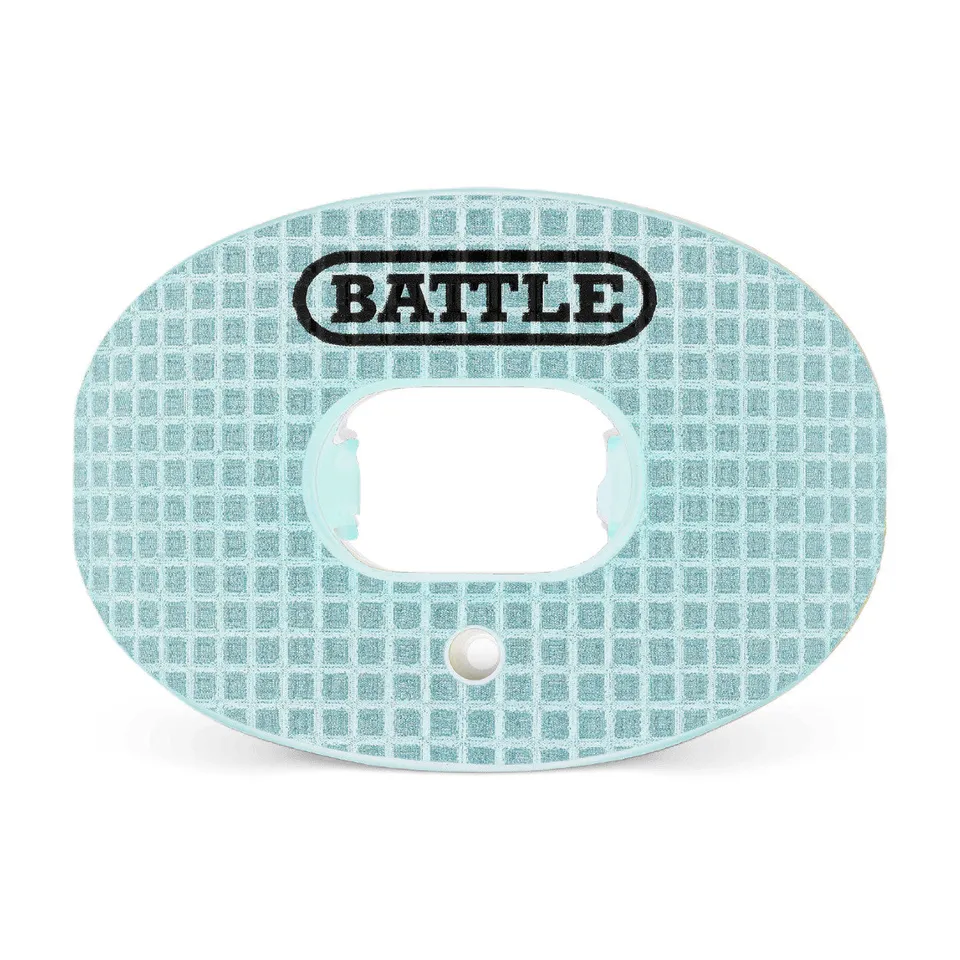battle-oxygen-3d-diamond-mundschutz-silber-mit-band-zahnspange image 1