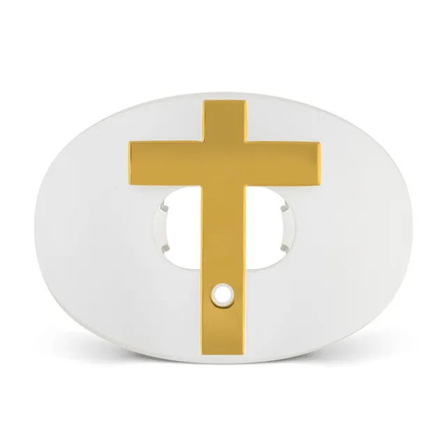 battle-oxygen-cross-chrome-mundschutz-gold-football image 1