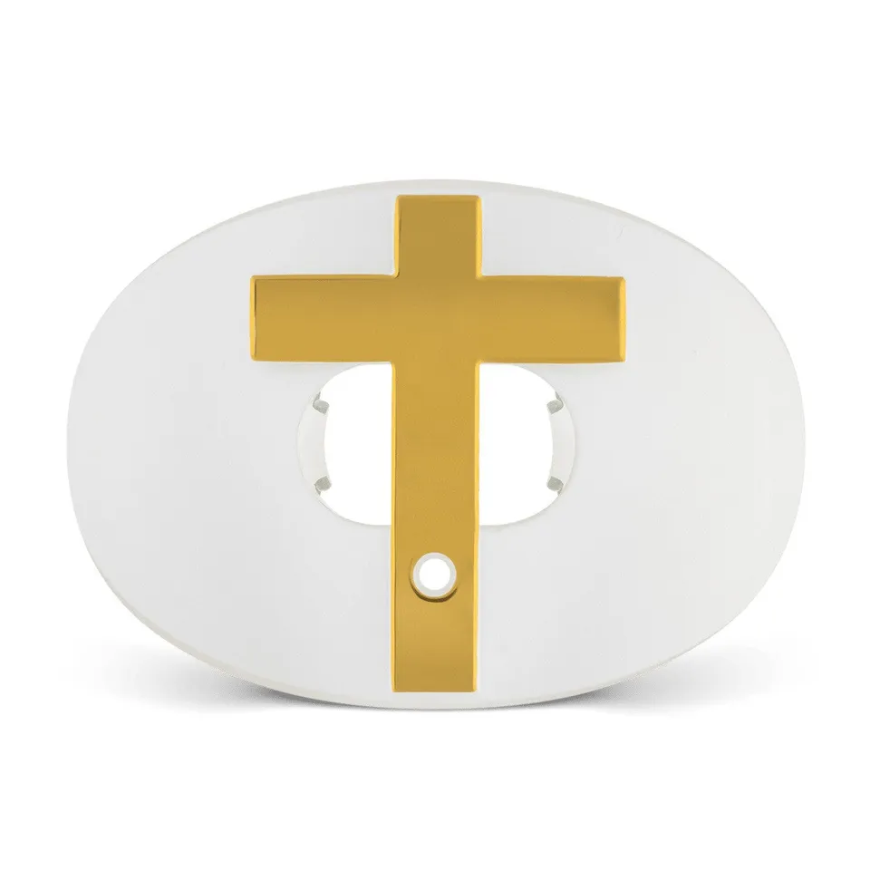 battle-oxygen-cross-chrome-mundschutz-gold-football image 1