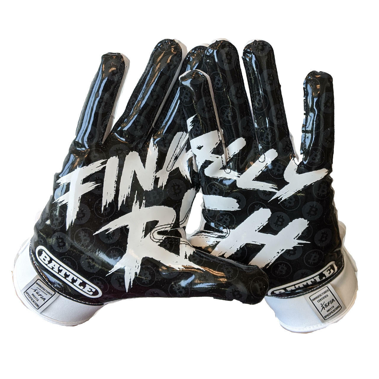 battle-double-threat-finally-rich-handschuhe-weiss-l image 1