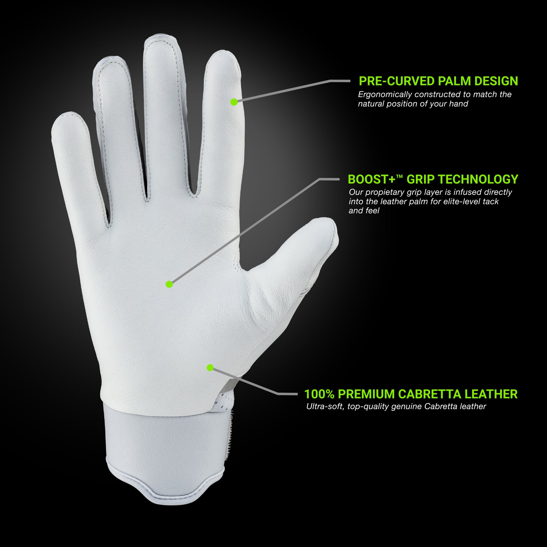 grip-boost-loaded-baseball-handschuhe-grau-boost-plus-leder image 3