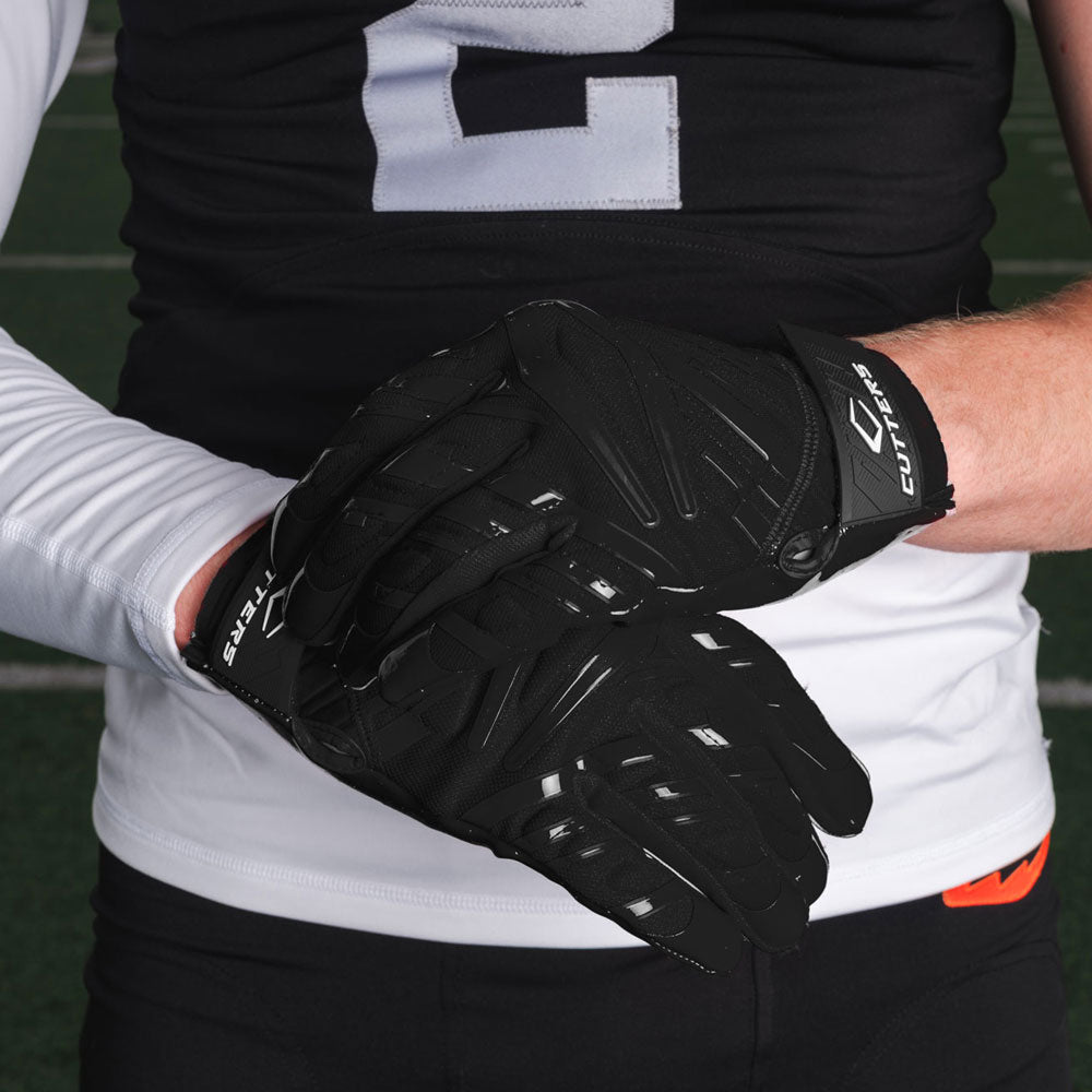 cutters-gamer-6-0-receiver-handschuhe-schwarz-mit-grip image 2