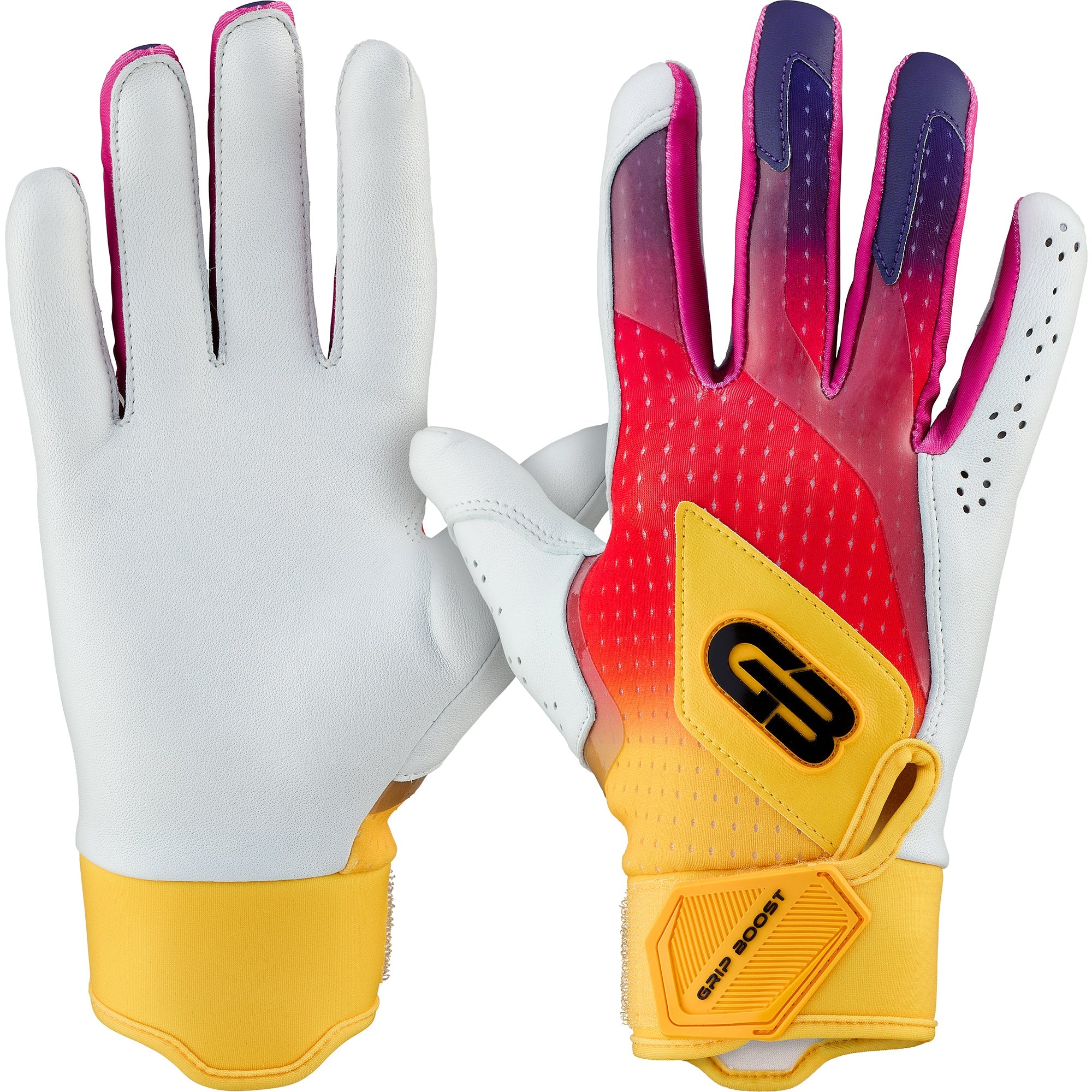 grip-boost-loaded-baseball-schlaghandschuhe-sunset-gelb image 1