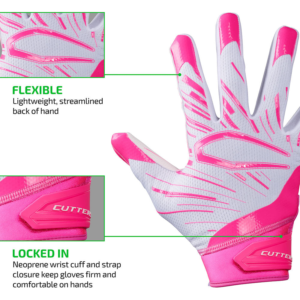 cutters-game-day-pro-receiver-handschuhe-white-pink-leicht image 5