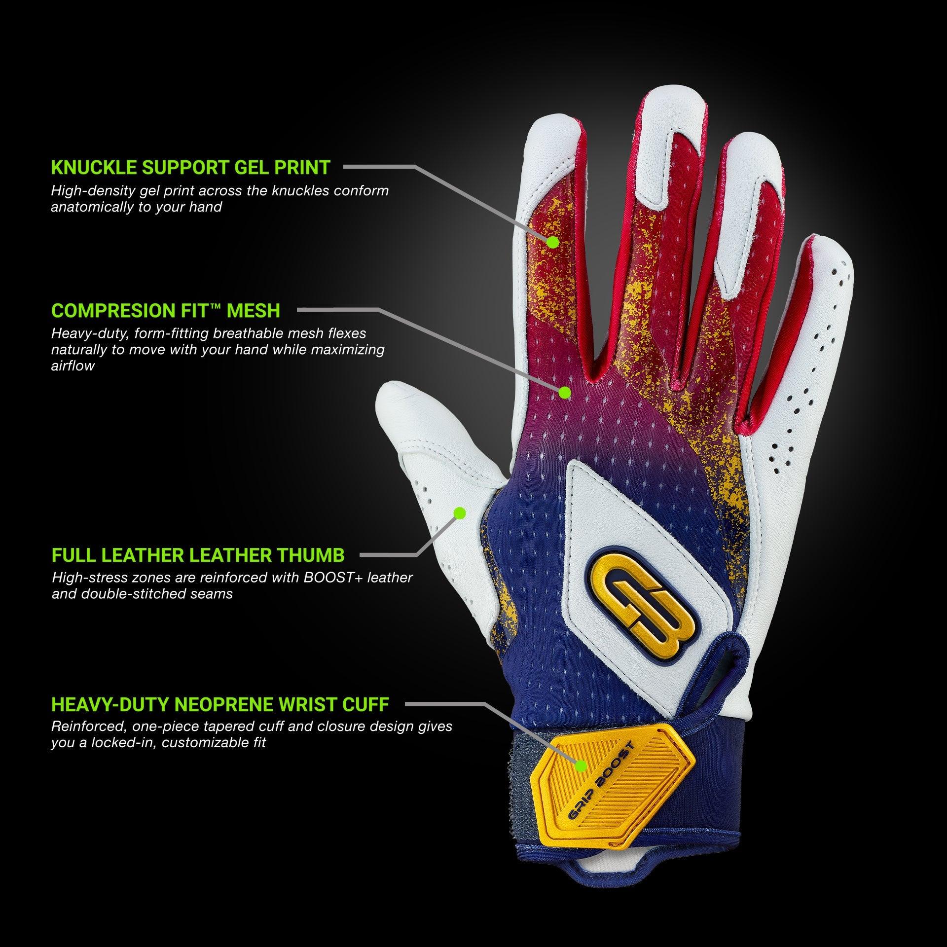 grip-boost-loaded-usa-baseball-handschuhe-leder image 2