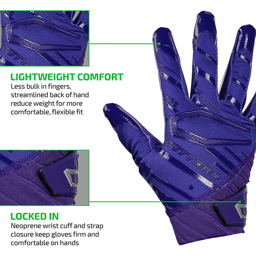 cutters-rev-pro-6-0-receiver-handschuhe-purple-c-tack-grip image 4