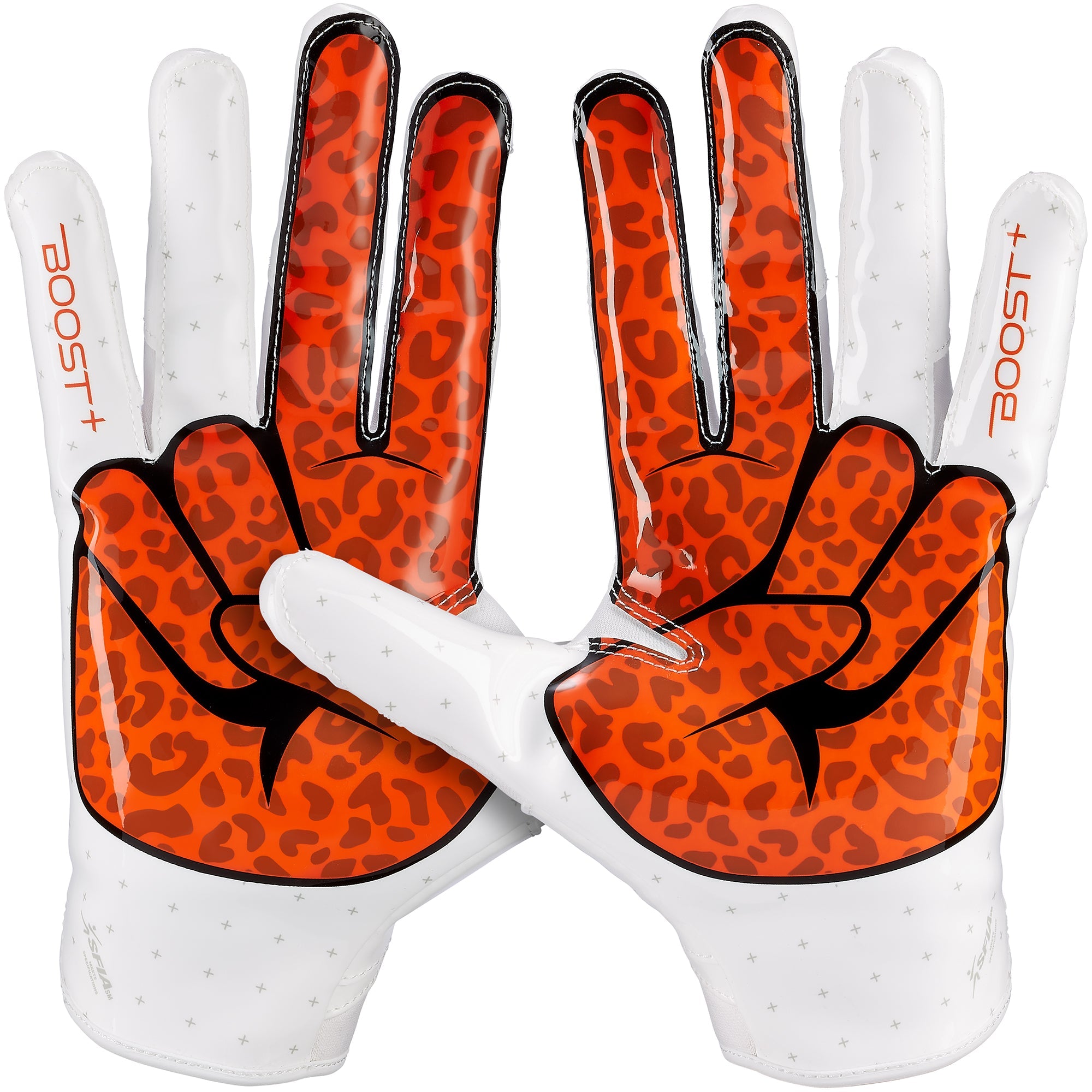 grip-boost-peace-stealth-6-0-footballhandschuhe-wei-orange image 2