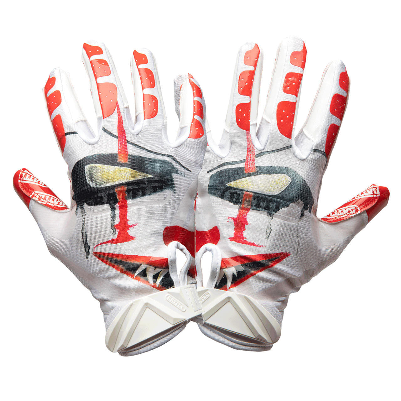 battle-double-threat-clown-receiver-handschuhe-l-ultra-stick-grip image 1