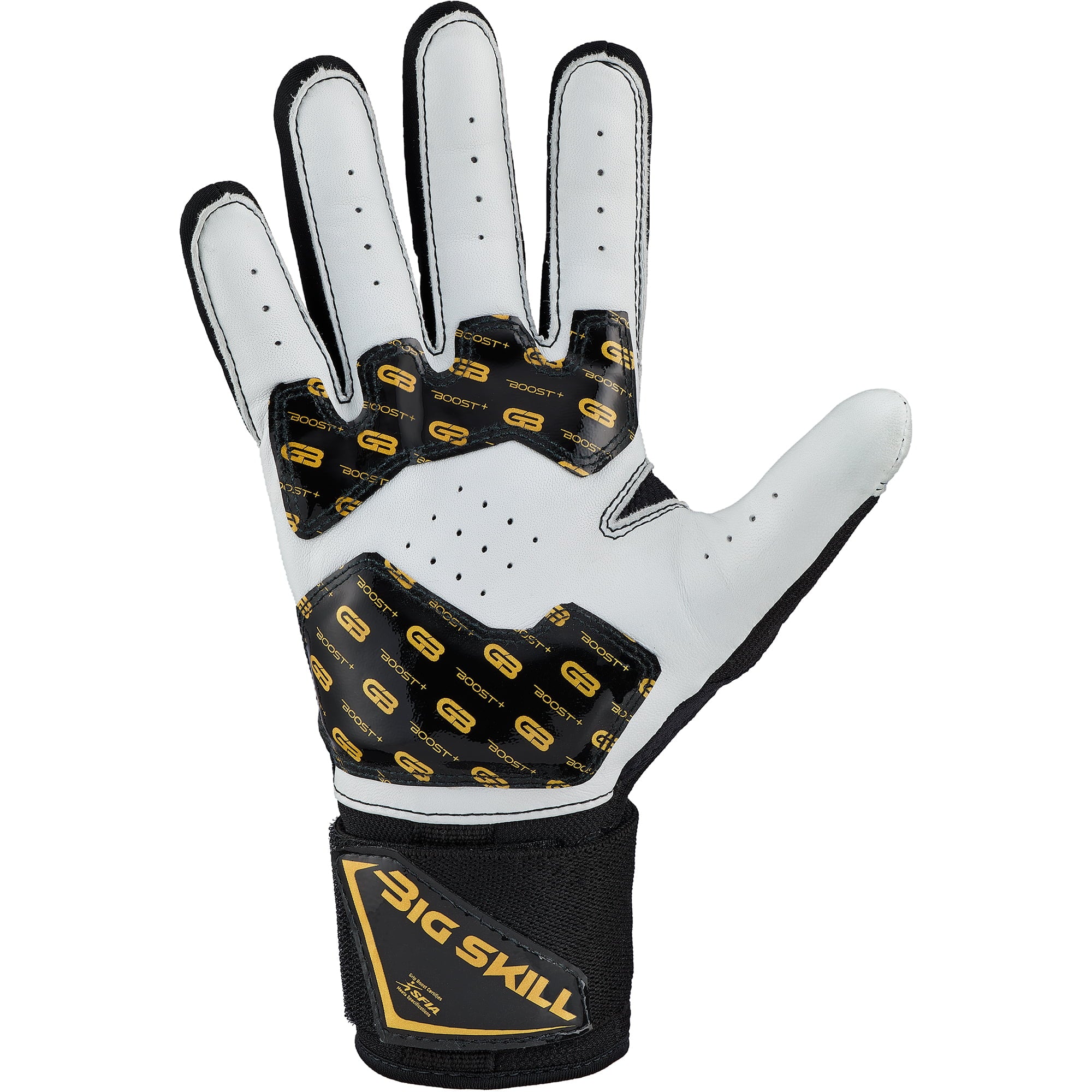grip-boost-big-skill-2-0-footballhandschuhe-schwarz-leder-lineman image 3