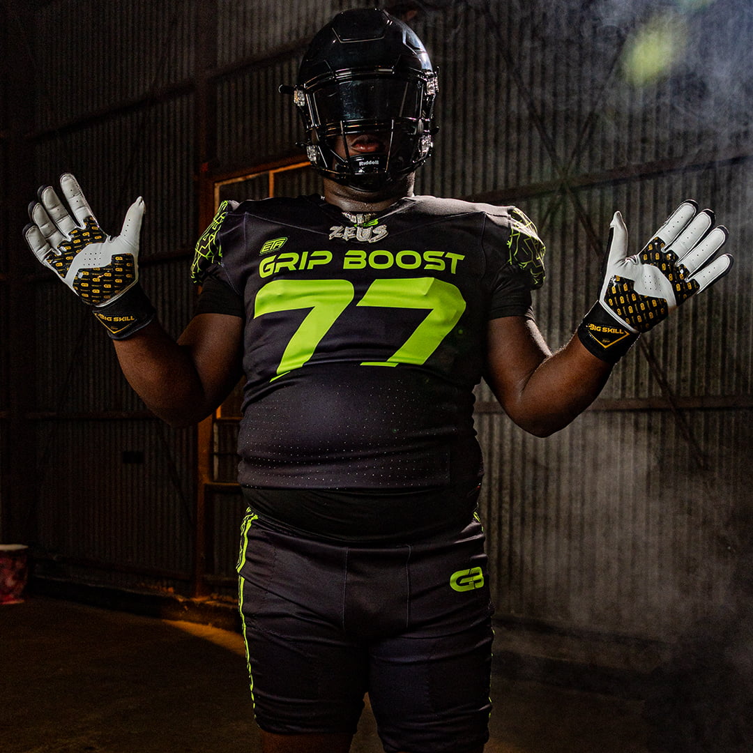 grip-boost-big-skill-2-0-footballhandschuhe-schwarz-leder-lineman image 6