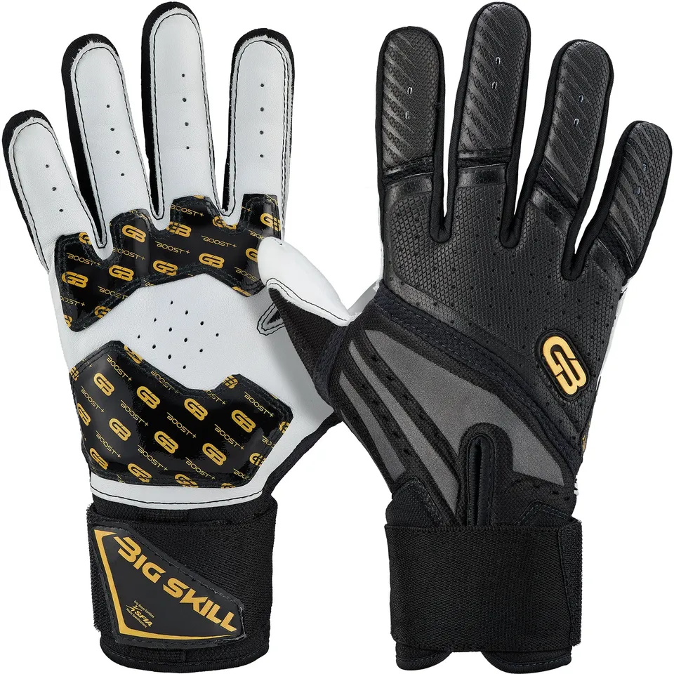 grip-boost-big-skill-2-0-footballhandschuhe-schwarz-leder-lineman image 1