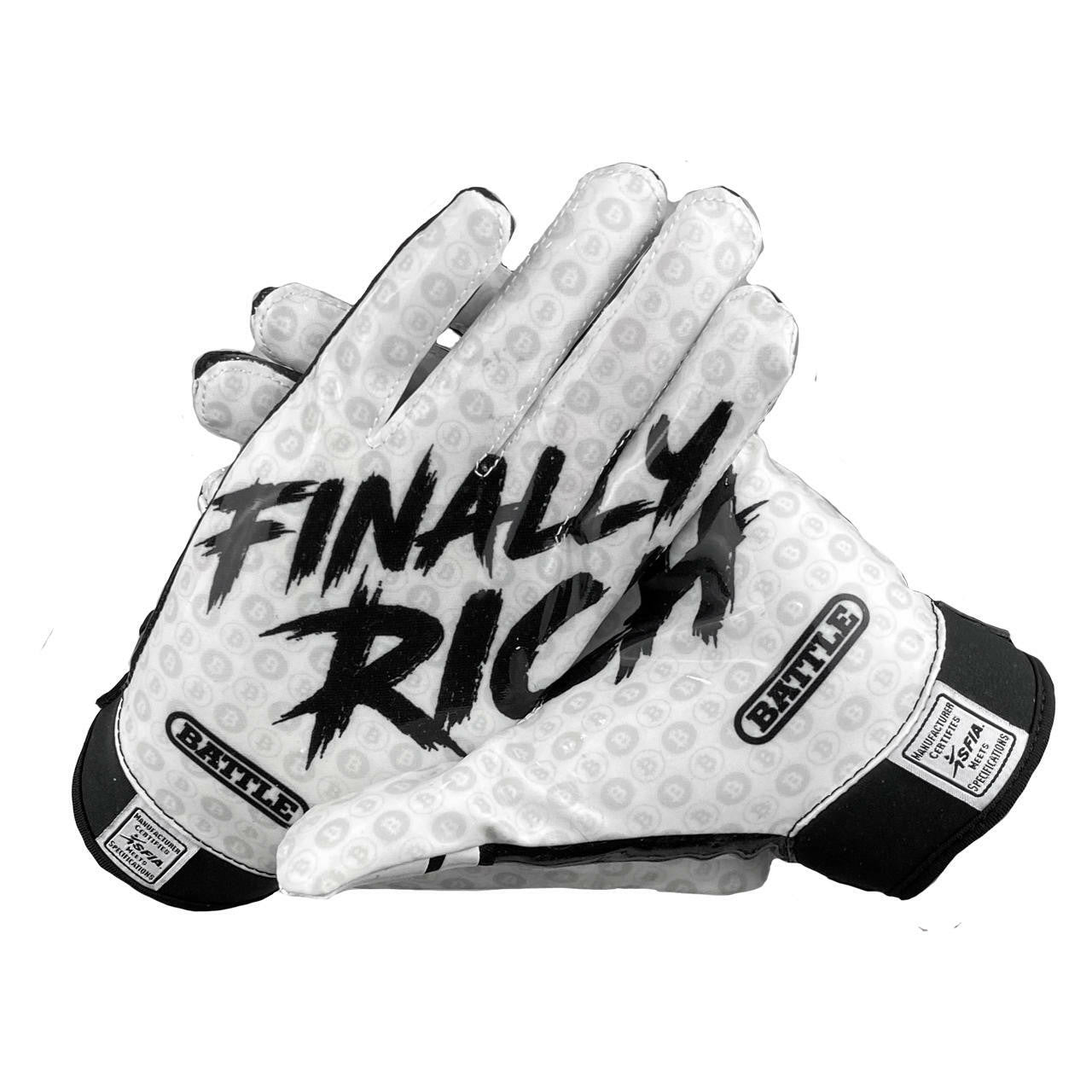 battle-double-threat-finally-rich-handschuhe-weiss-l image 2