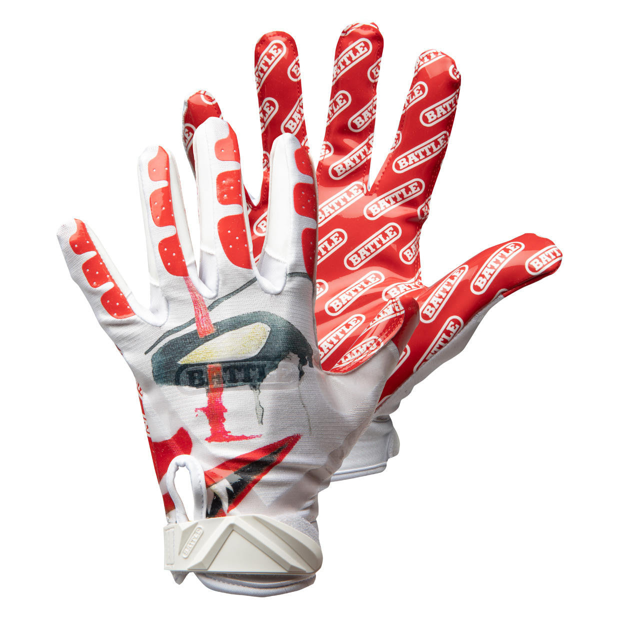 battle-double-threat-clown-receiver-handschuhe-l-ultra-stick-grip image 3