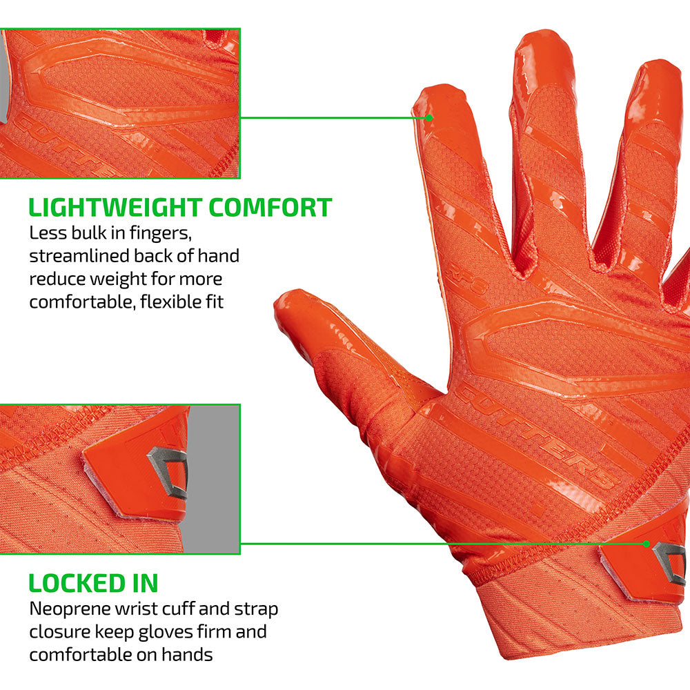cutters-rev-pro-6-0-receiver-handschuhe-orange-adult-l-mit-grip image 4