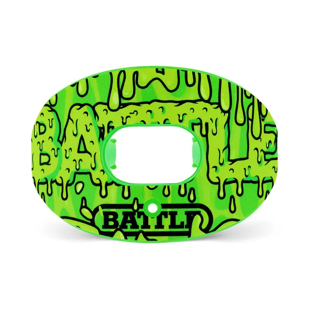 battle-sports-oxygen-slime-mundschutz-neon-gr-n-mit-steg image 1