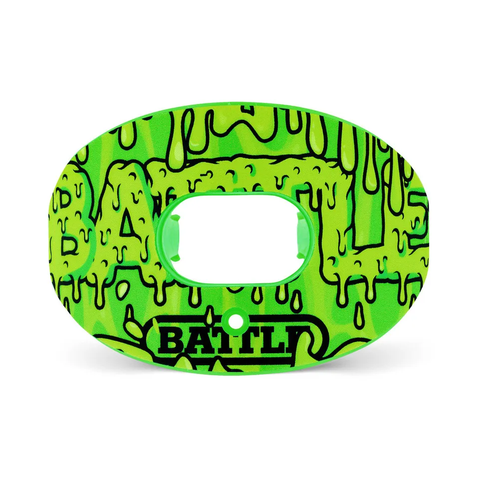 battle-sports-oxygen-slime-mundschutz-neon-gr-n-mit-steg image 1
