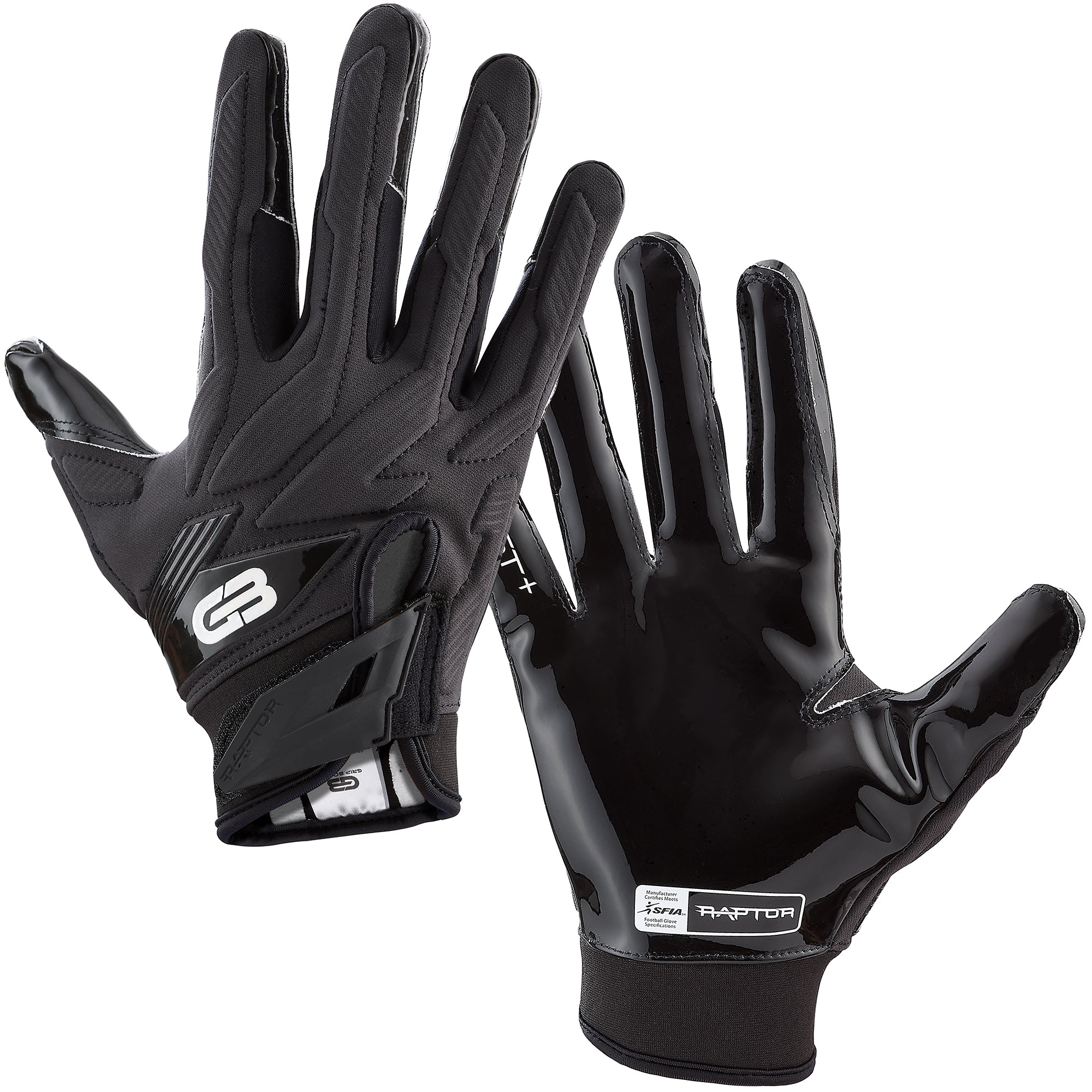 grip-boost-raptor-2-0-footballhandschuhe-schwarz-gepolstert-grip image 3
