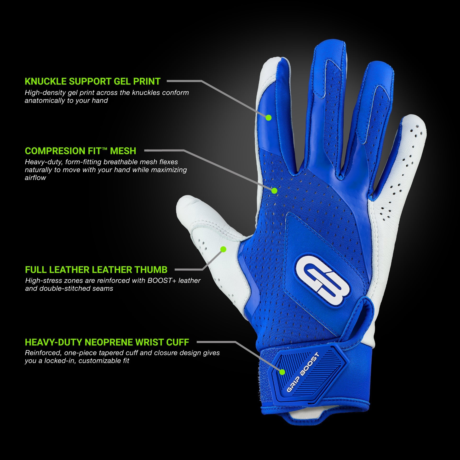 grip-boost-loaded-baseball-handschuhe-blau-leder image 2