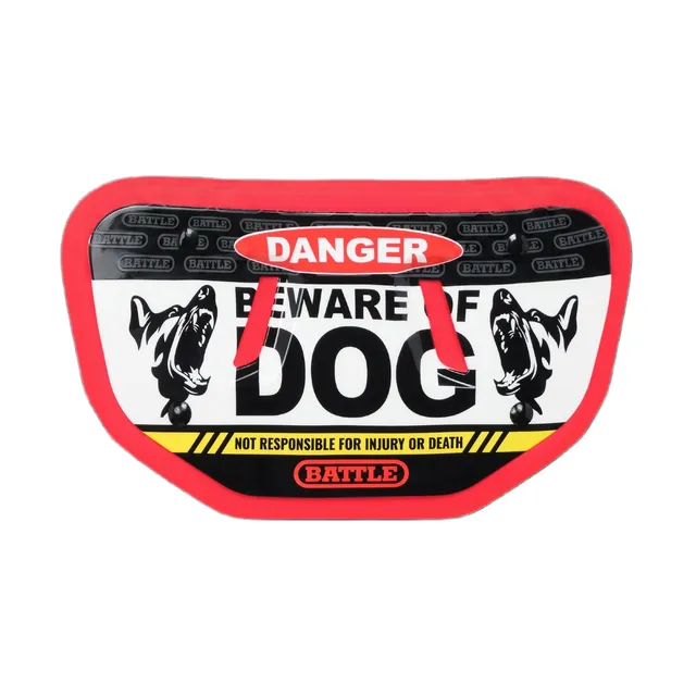 battle-defender-beware-of-dog-back-plate-youth-fu-ball image 1