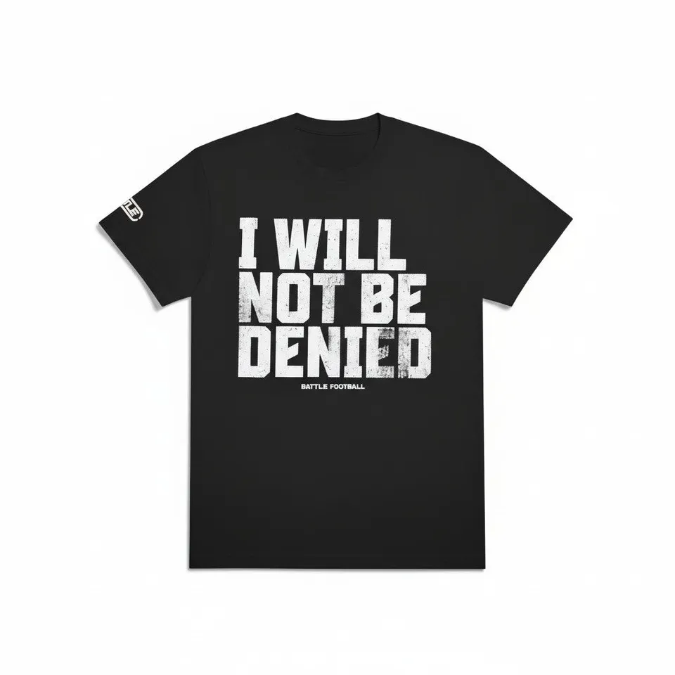 battle-astrofly-not-be-denied-t-shirt-schwarz-l image 1