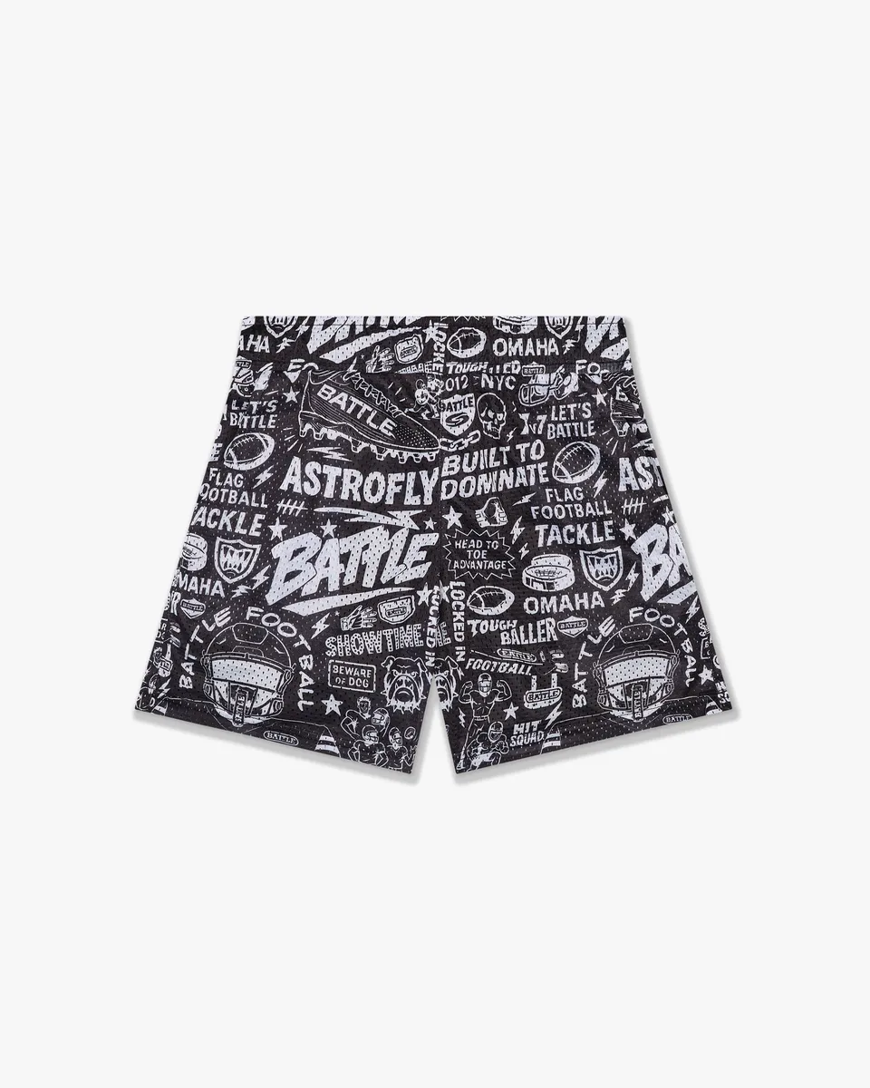battle-sports-astrofly-collage-mesh-shorts-schwarz-mit-liner image 1