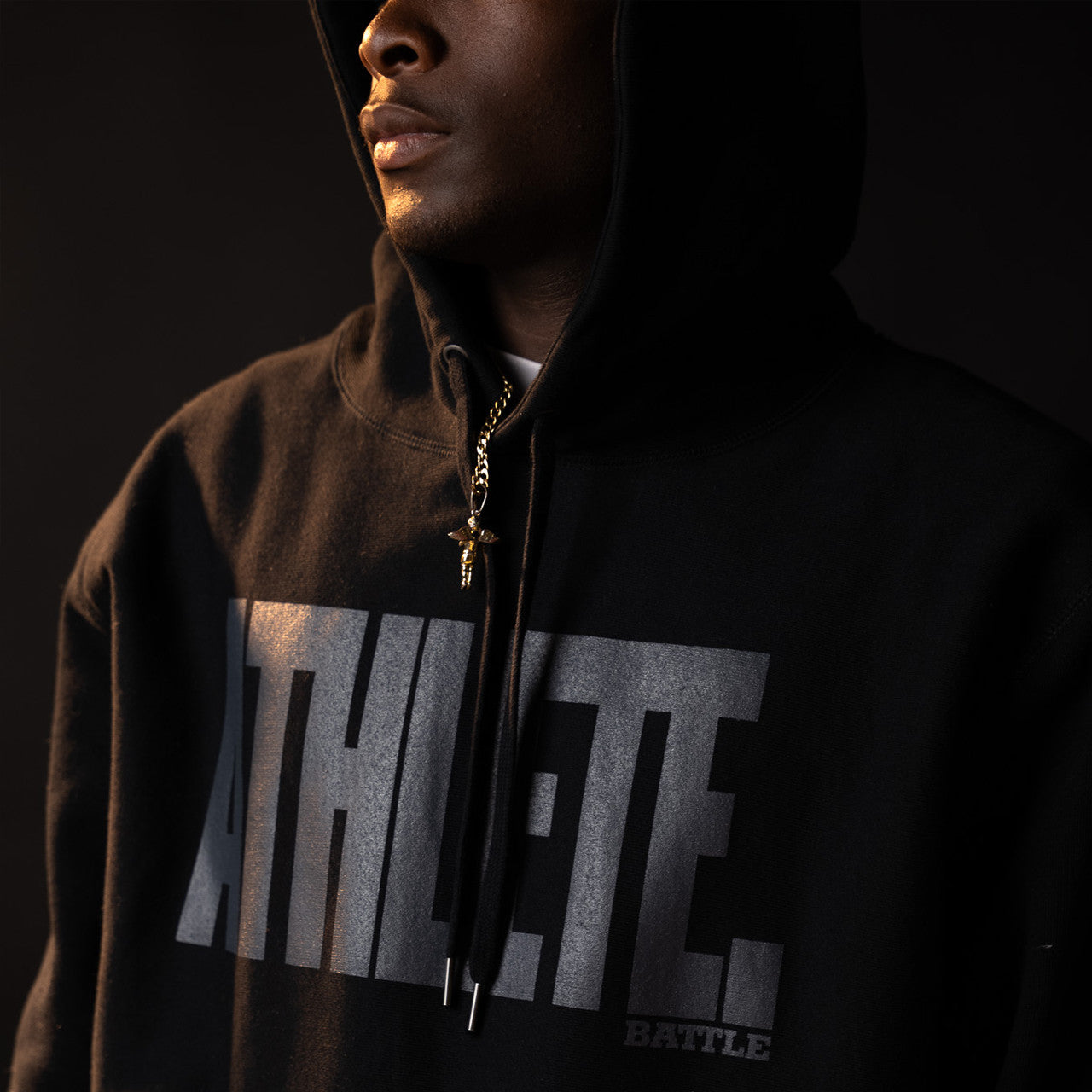 battle-sports-athlete-hoodie-erwachsene-schwarz-wei-heavyweight image 2
