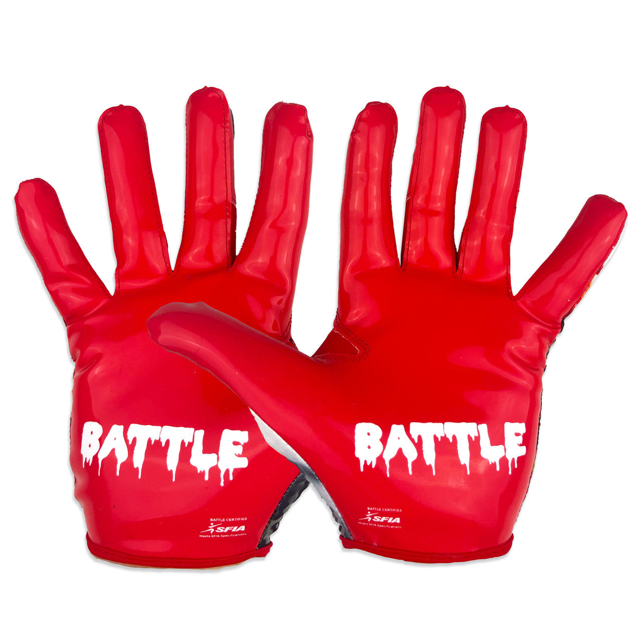 battle-chameleon-grin-receiver-football-handschuhe-adult-l-grip image 3