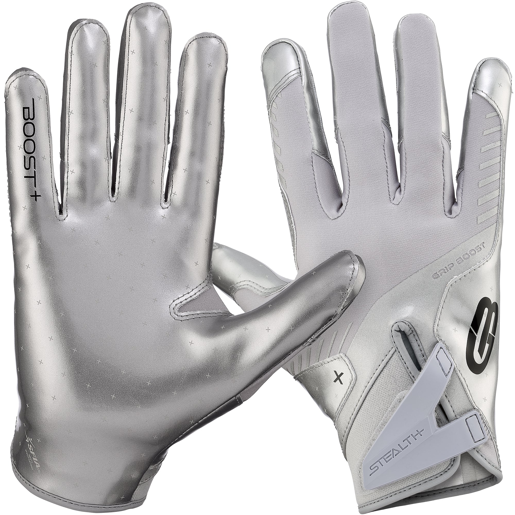 grip-boost-stealth-6-0-boost-football-handschuhe-chrome-youth image 1