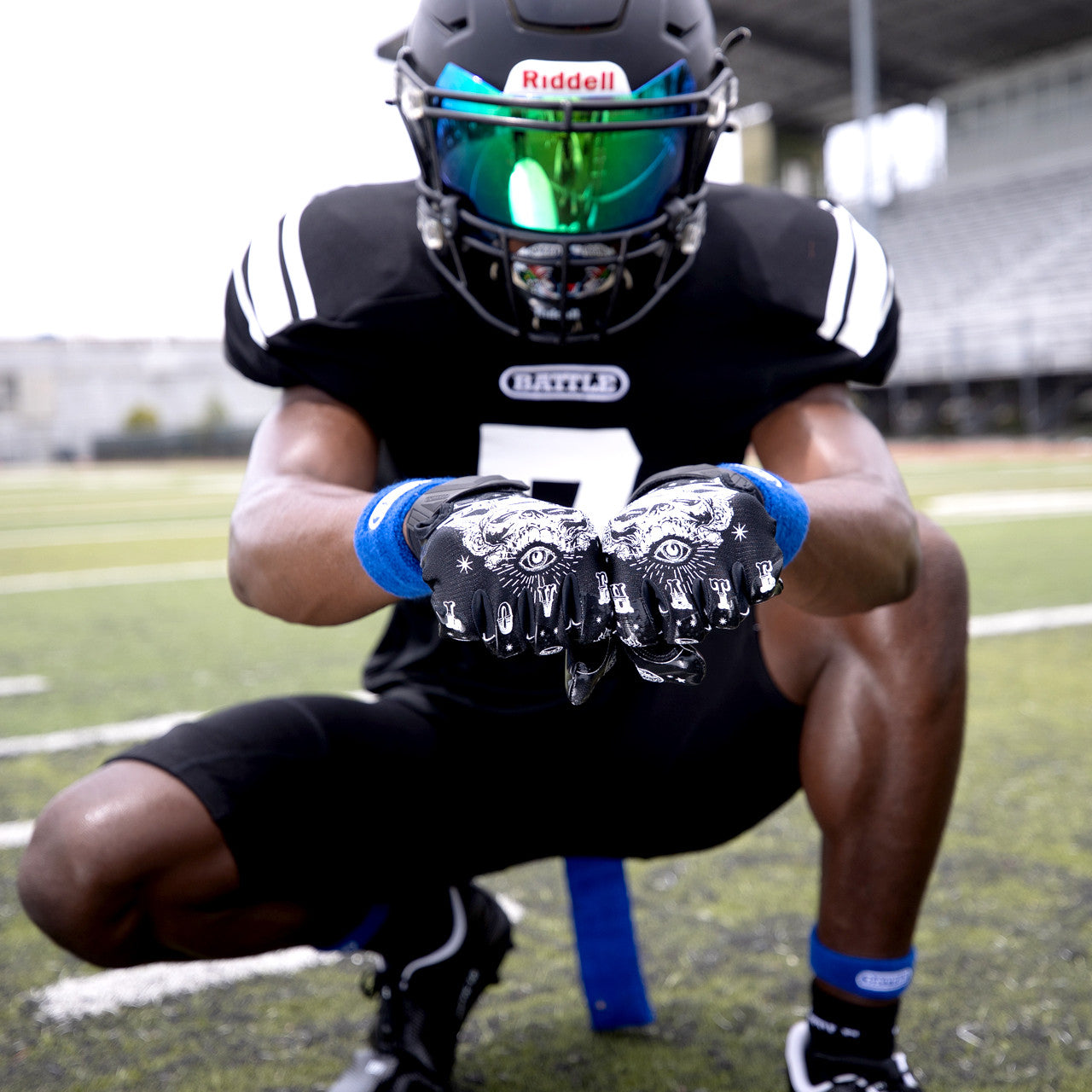 battle-speed-speed-freak-receiver-handschuhe-wei-l-mit-grip image 2